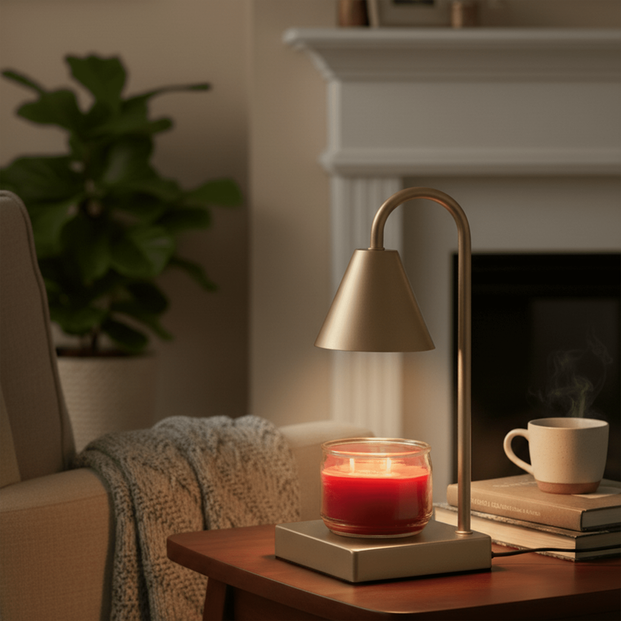 Mainstays Candle Warmer Lamp, Gold