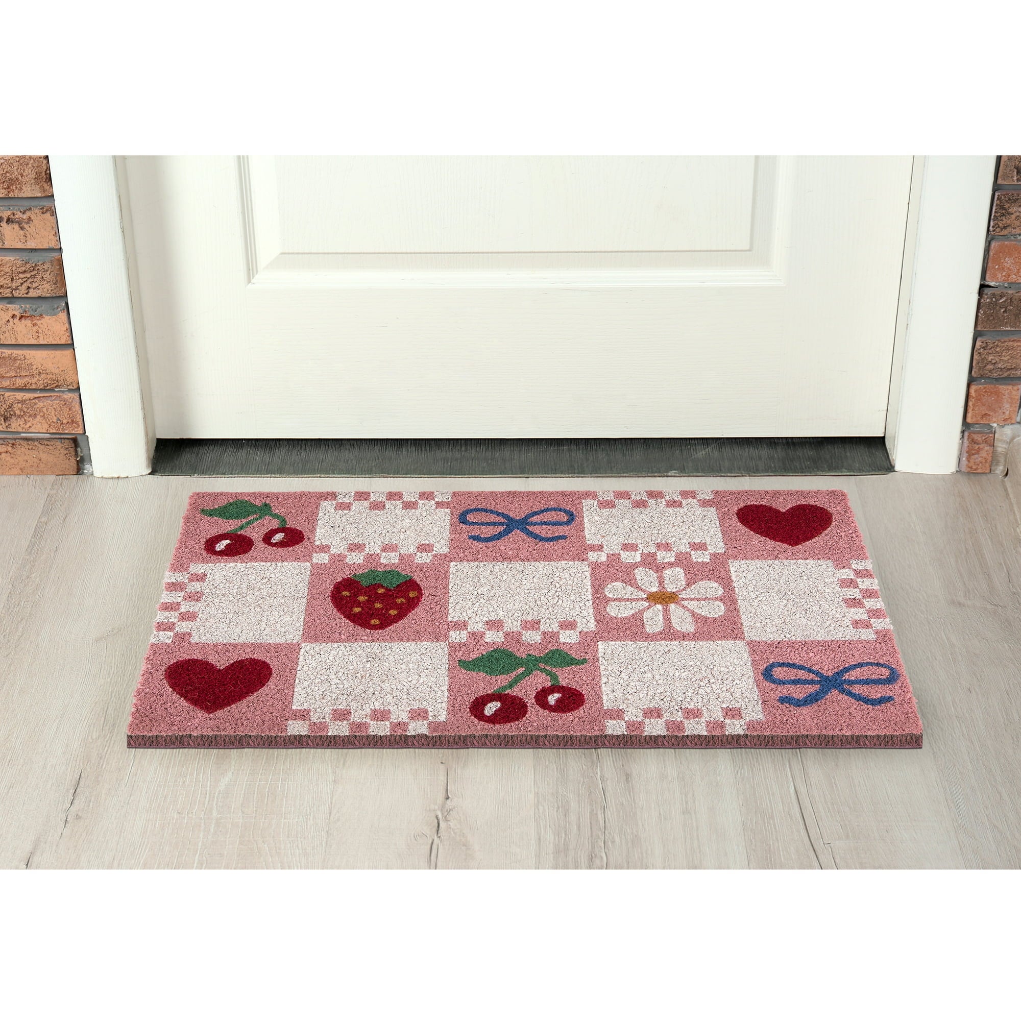 Mainstays Cross Stitch Outdoor Doormat, 18"x30"