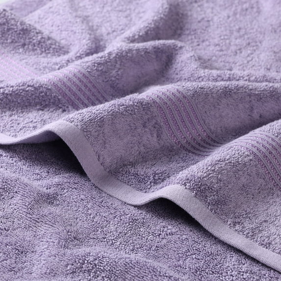 Derry Solid Egyptian Cotton 8-Piece Hand Towel Set, Royal Purple