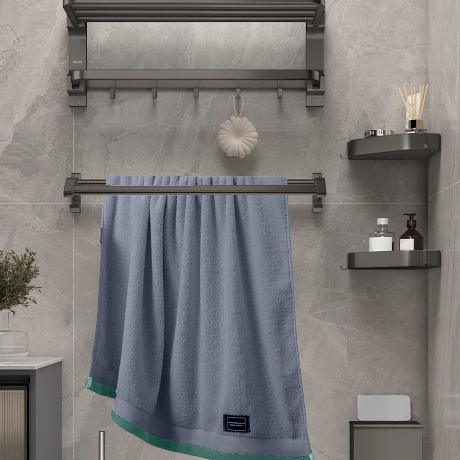 27.6x55 Inch 100% Cotton Bath Sheets, Extra Large, Highly Absorbent, Hotel Collection, Perfect for Adults, 1 Pack